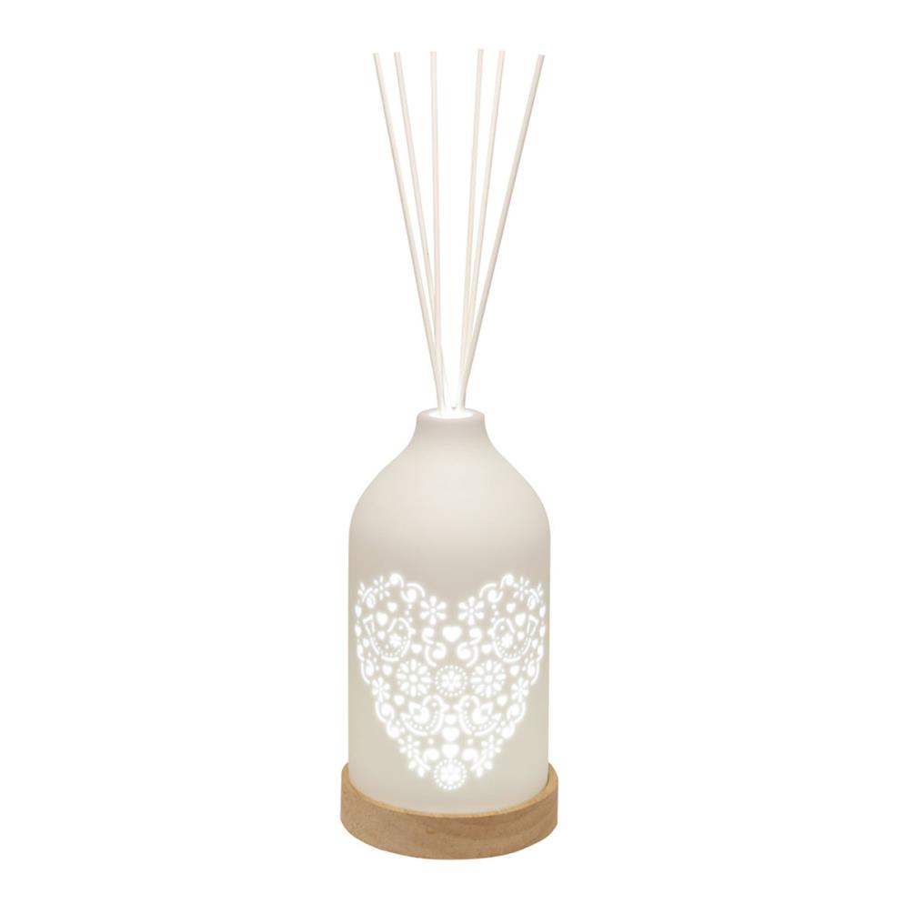 Woodbridge Heart Clean Linen LED Light up Reed Diffuser £17.09
